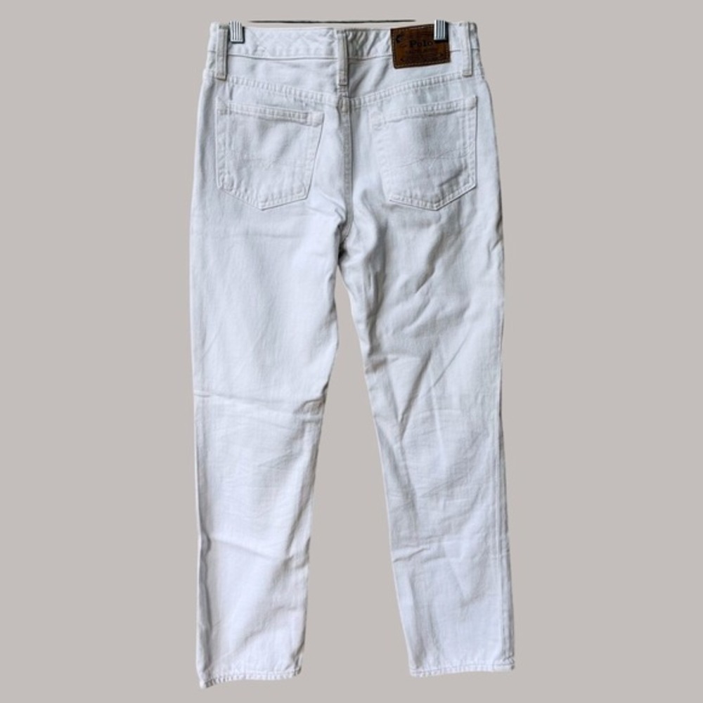 Polo Ralph Lauren Slim Fit Denim Hudson Jeans Boys 16 White Cotton Pockets